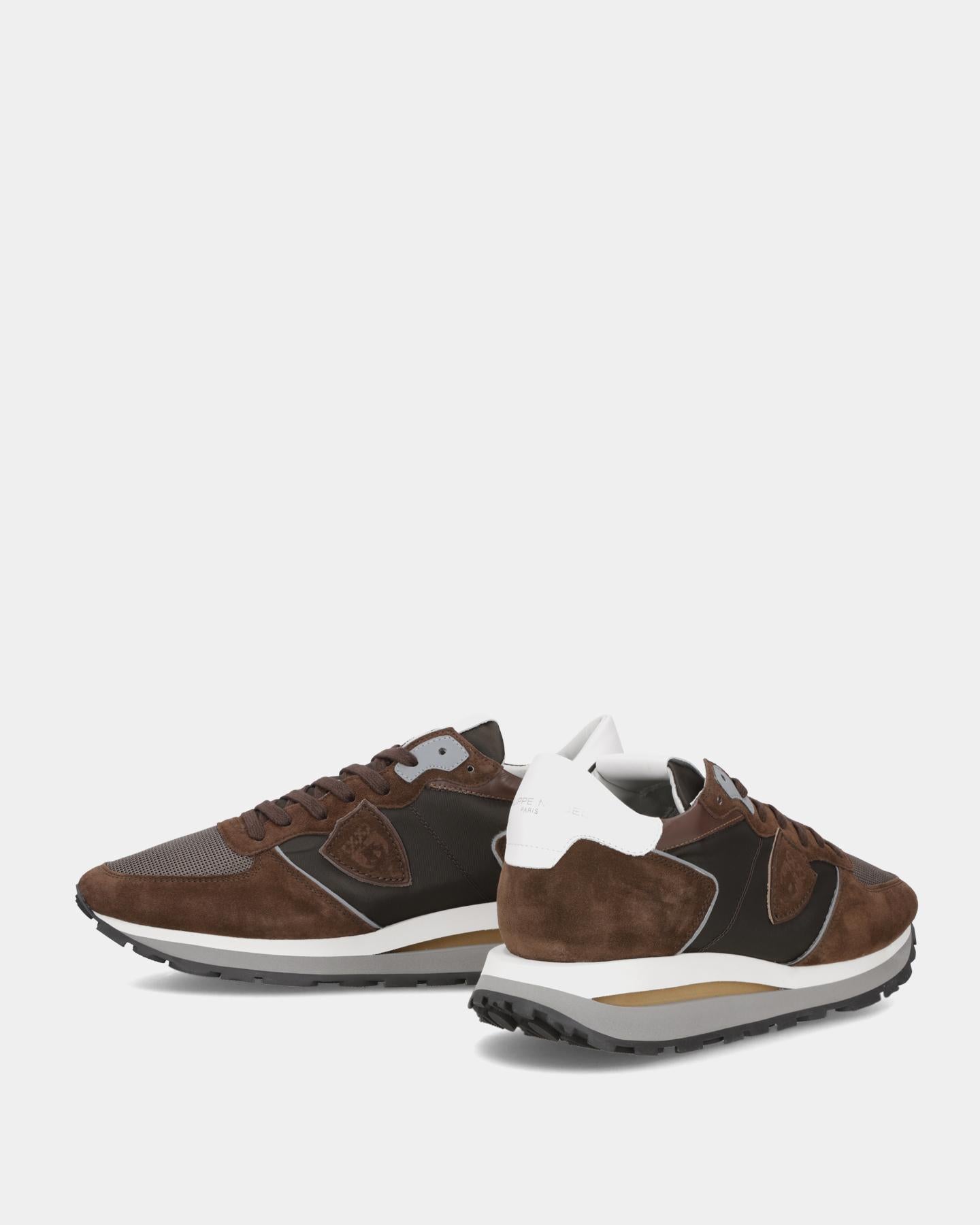 Heren Tropez Haute Sneaker Bruin