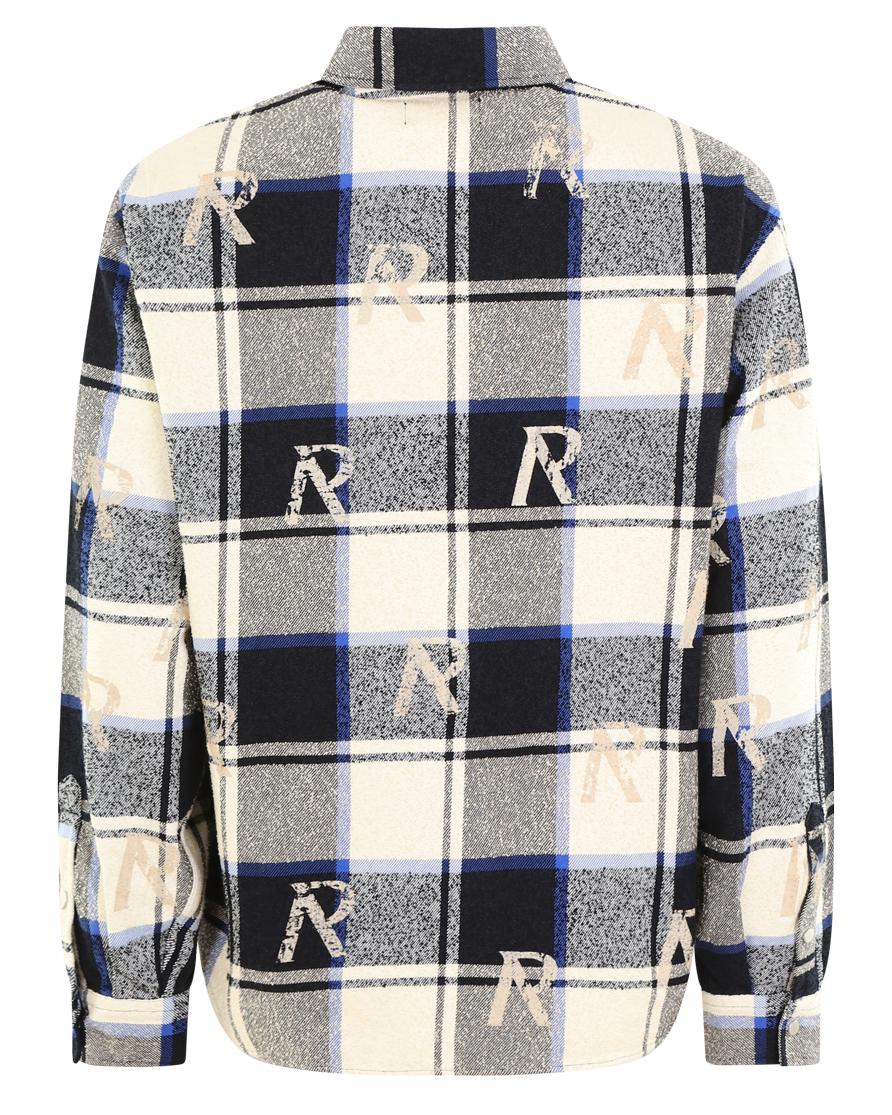 Heren All Over Initial Flannel Shirt