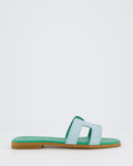 Damen Joy Slipper Blau/Grün