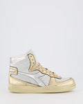 Diadora Dames Mi Basket Used Wit/Metallic sneakers