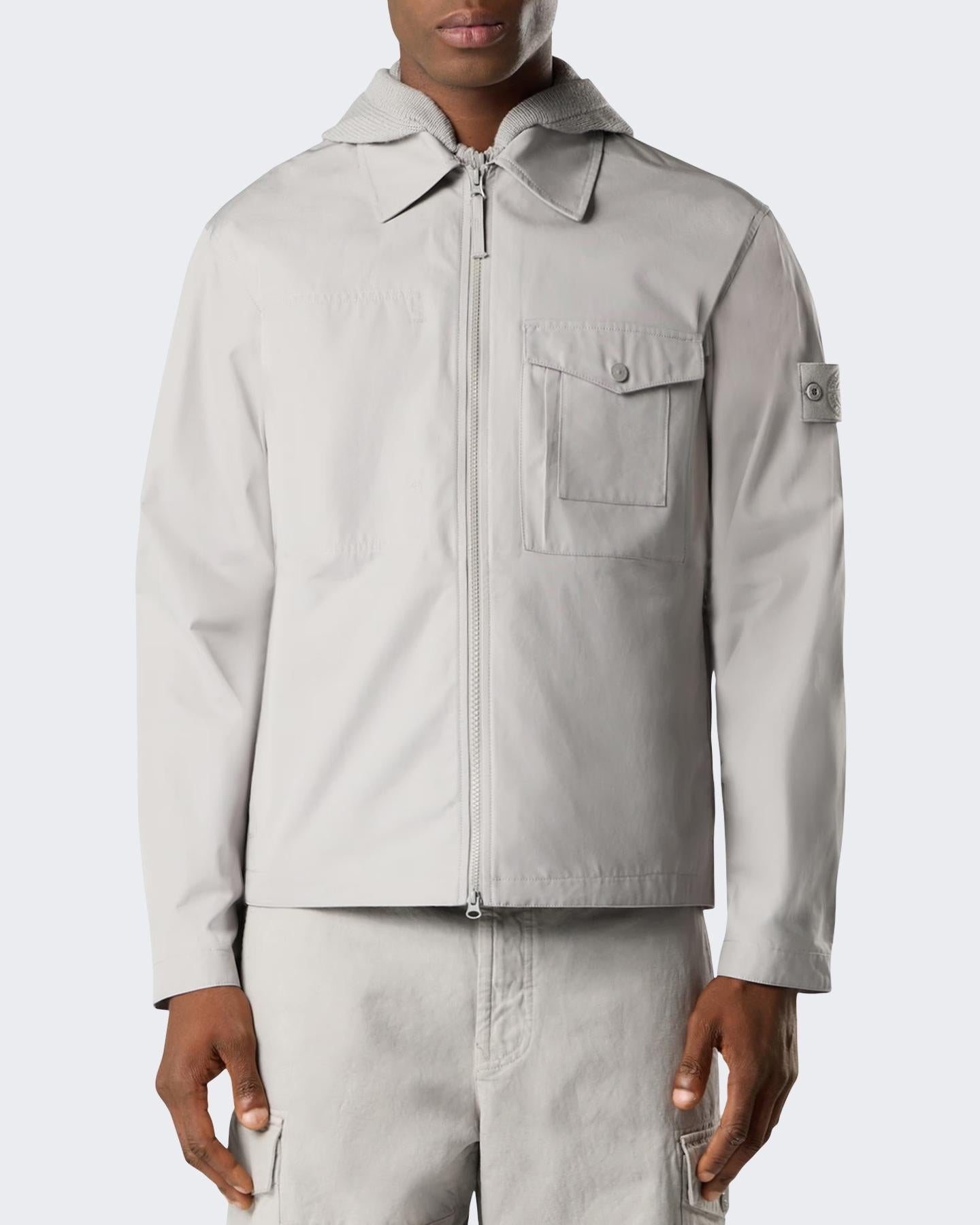 Heren Cotton Ghost Overshirt Beige