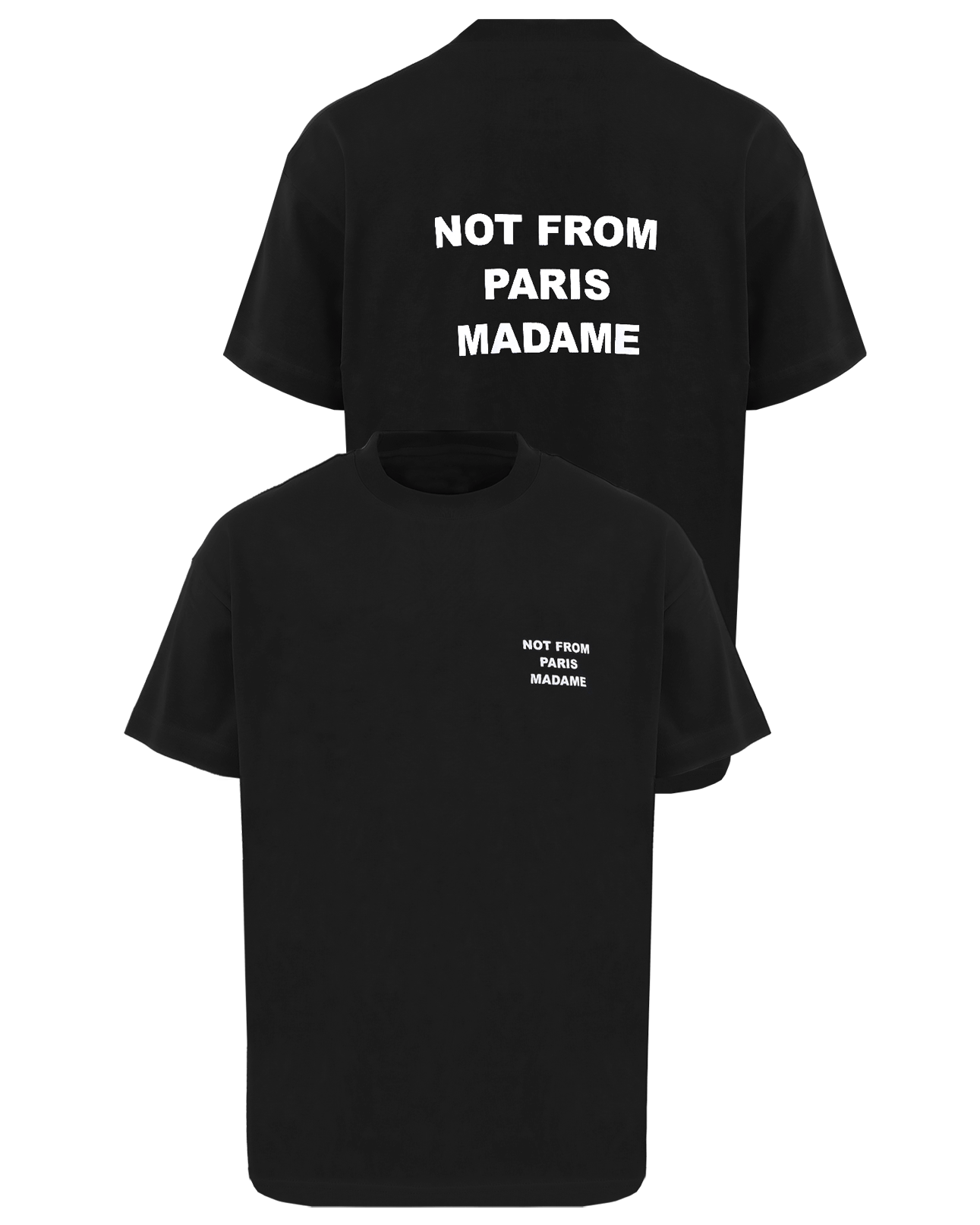 Heren Le Tshirt Slogan Zwart