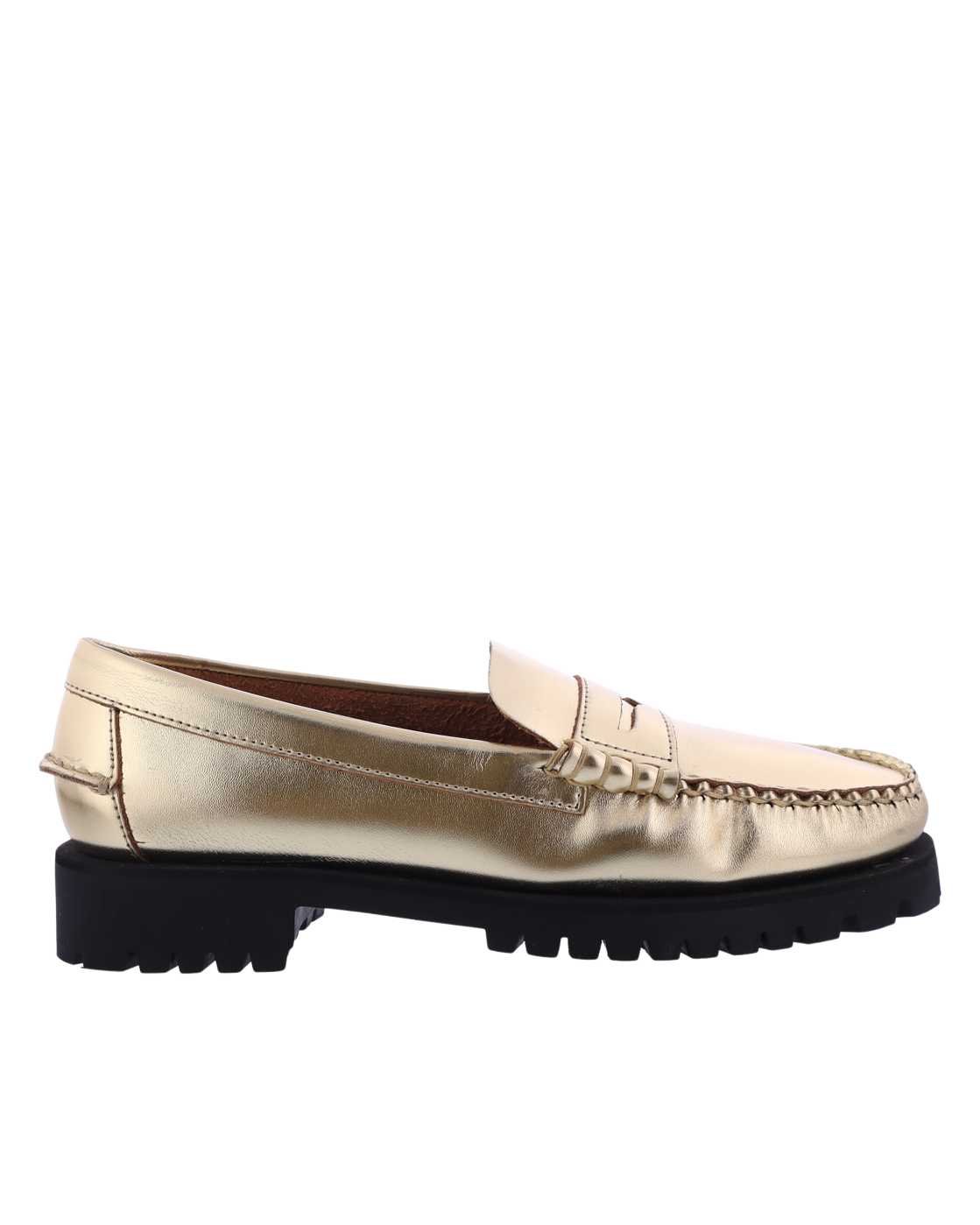 Dames Dan Metallic Loafer Goud