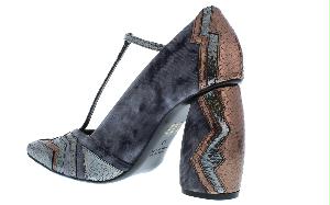 Strategia Dames Velvet T-strap