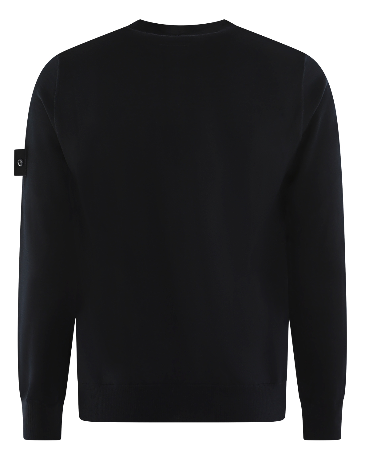 Heren Logo Patch Sweater Wool Blauw