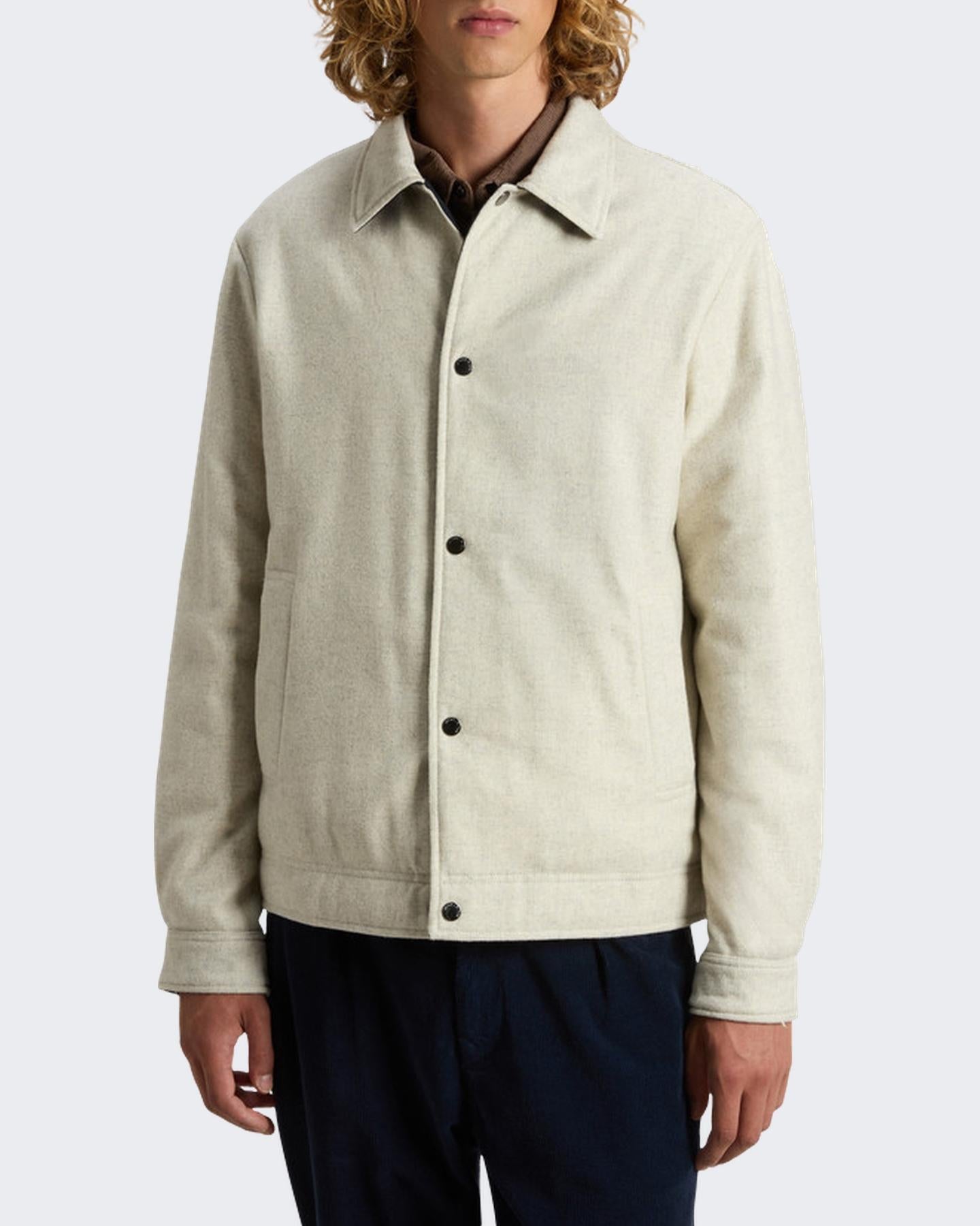 Heren Wool Keating Shirt Jacket