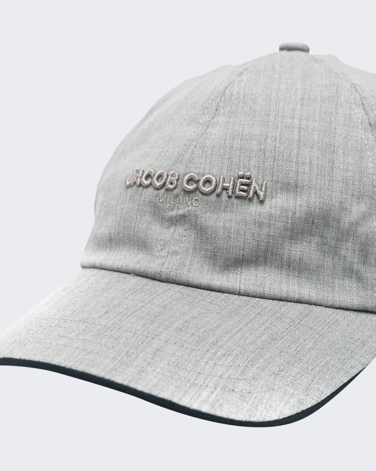 Jacob Cohen Heren Baseball cap met gemêleerde afwerking Grijs - Eleganza.nl