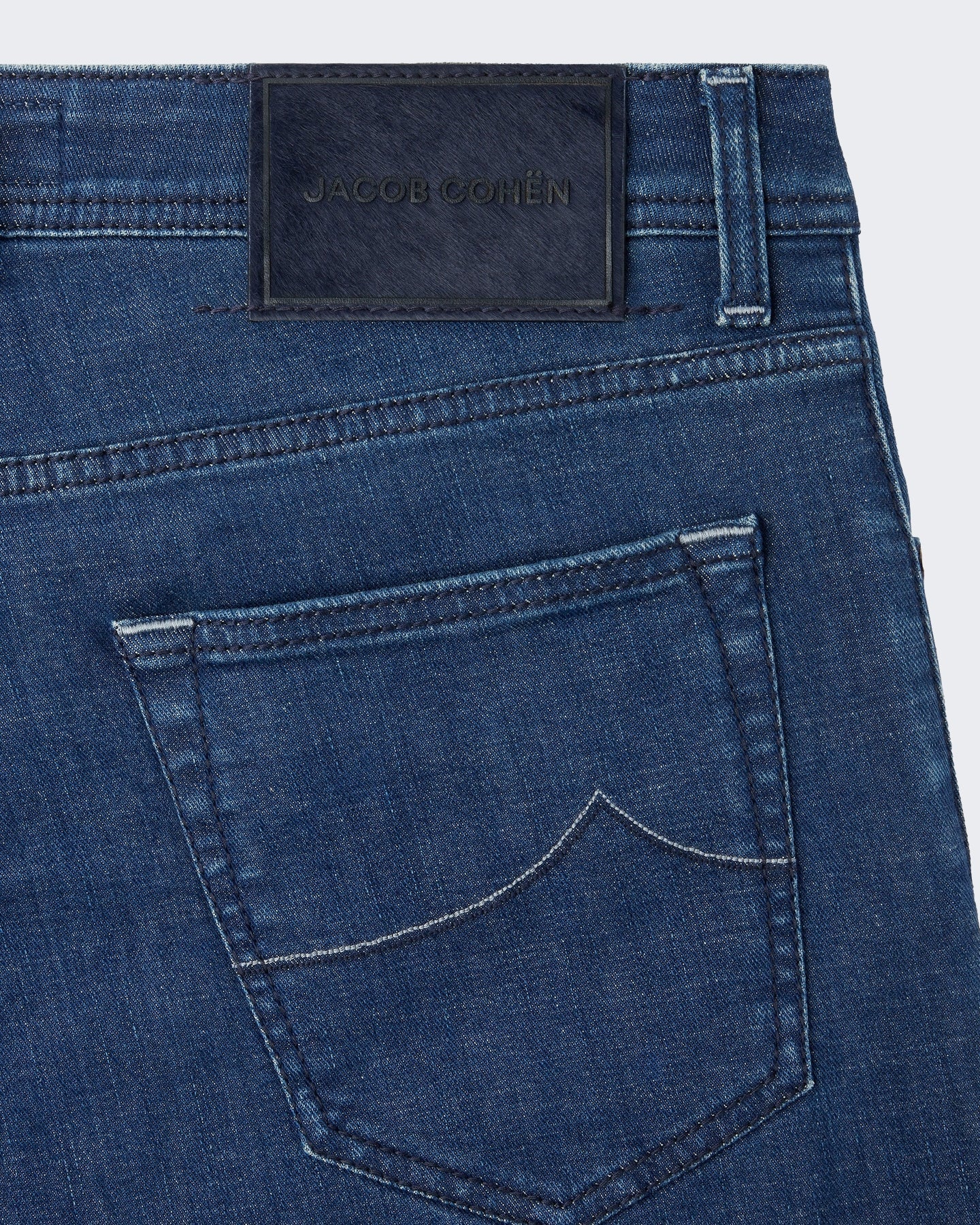 Jacob Cohen Heren Broek - Pant 5 Pkt Super Slim Fit Nick Slim Dark Blue Blauw - Eleganza.nl