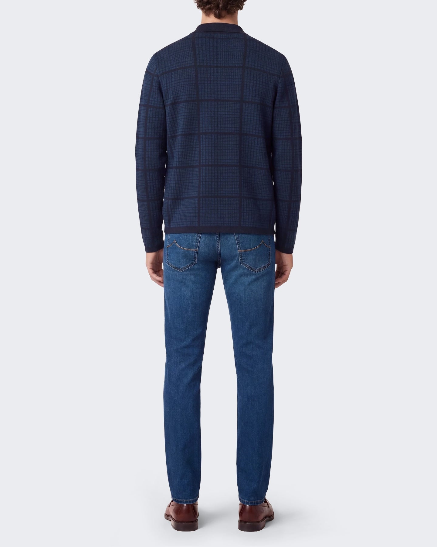 Jacob Cohen Heren Broek - Pant 5 Pkt Super Slim Fit Nick Slim Medium Blue Blauw - Eleganza.nl