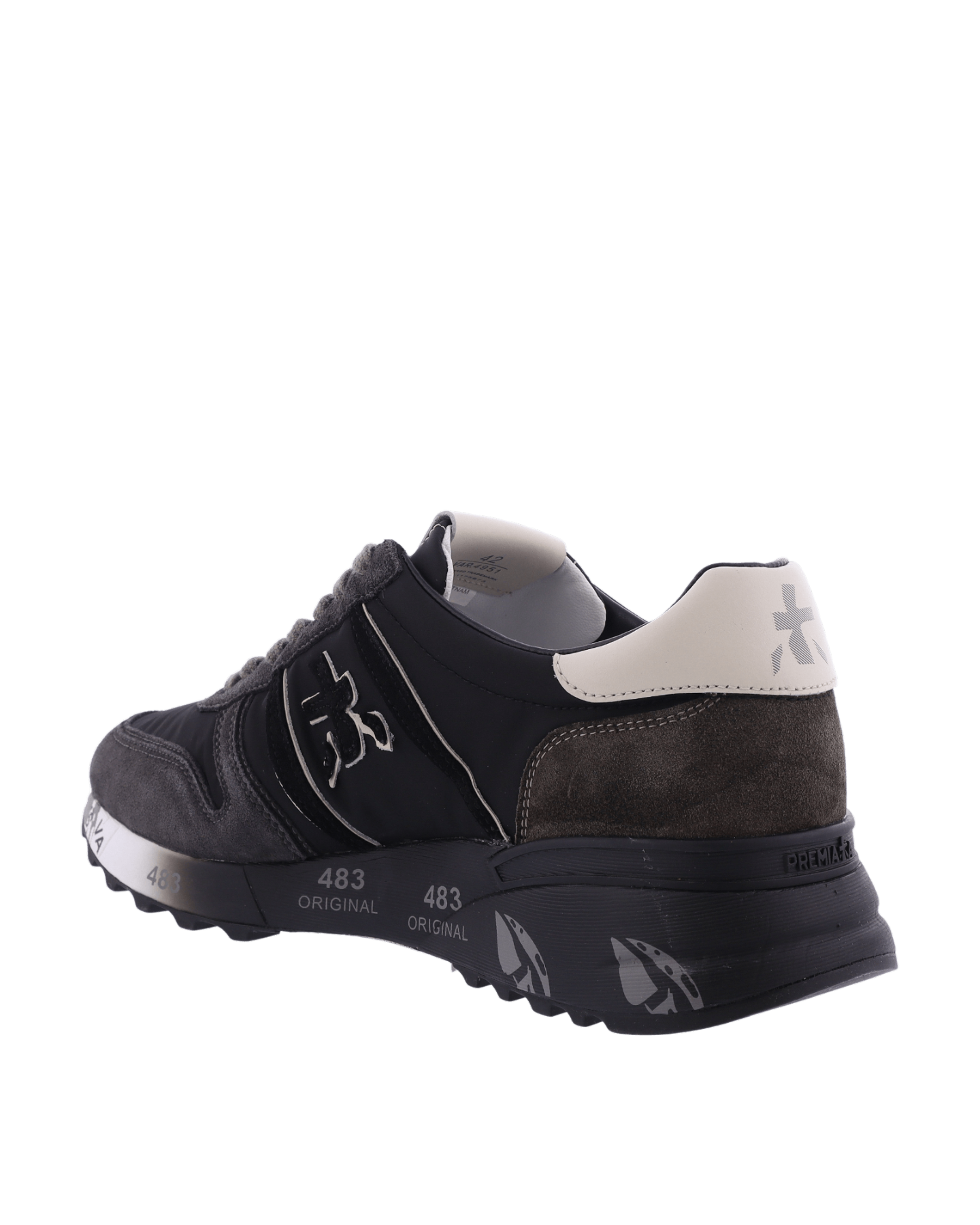 Herren-Sneaker Lander, Grau/Schwarz