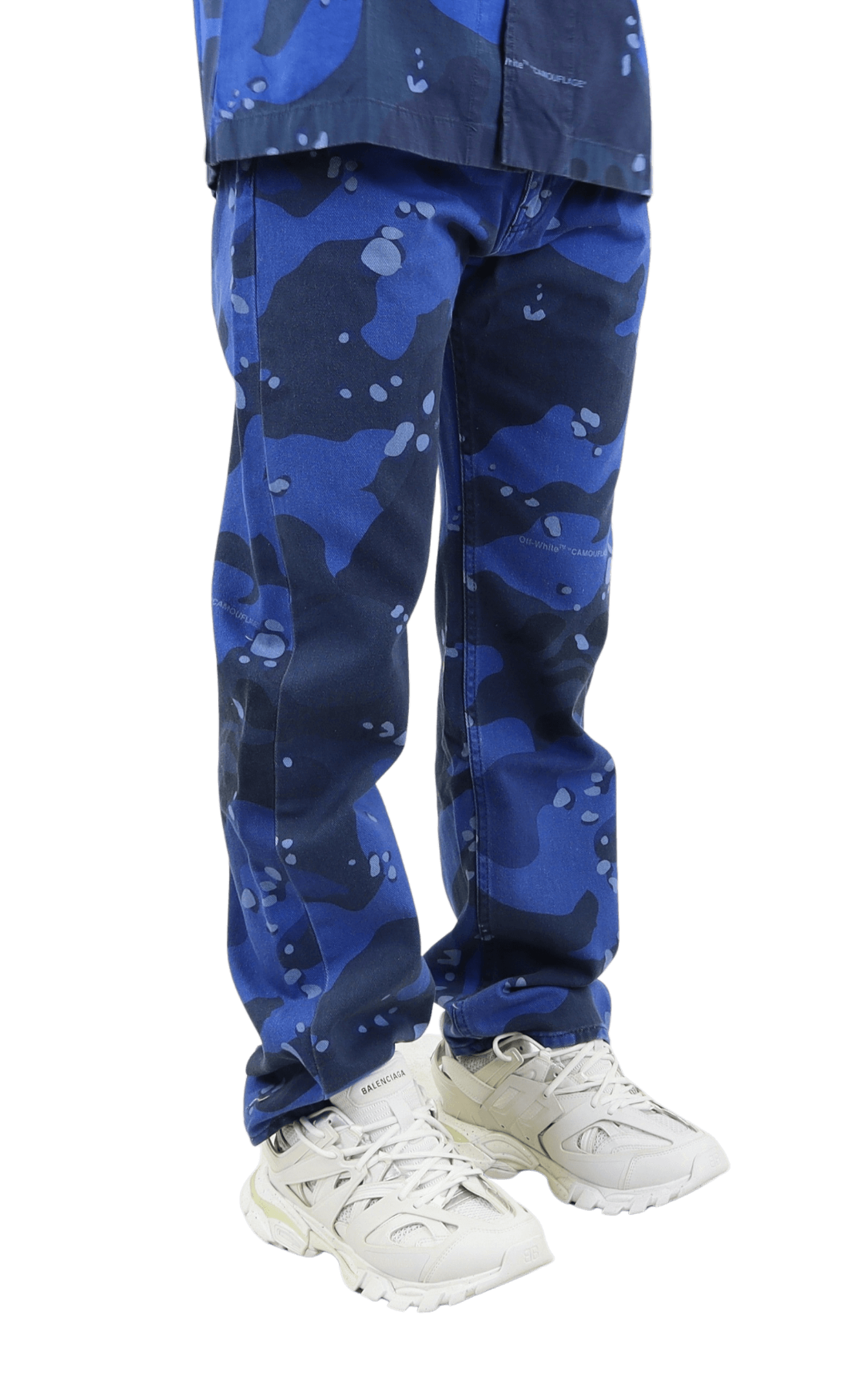 Heren Camo Skate Jeans Blue