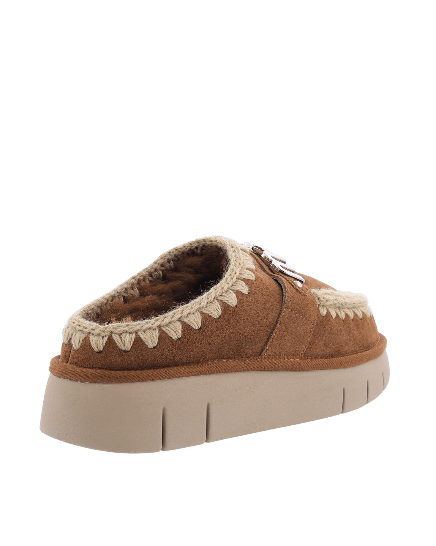 Dames Bounce Clog Logo Cognac