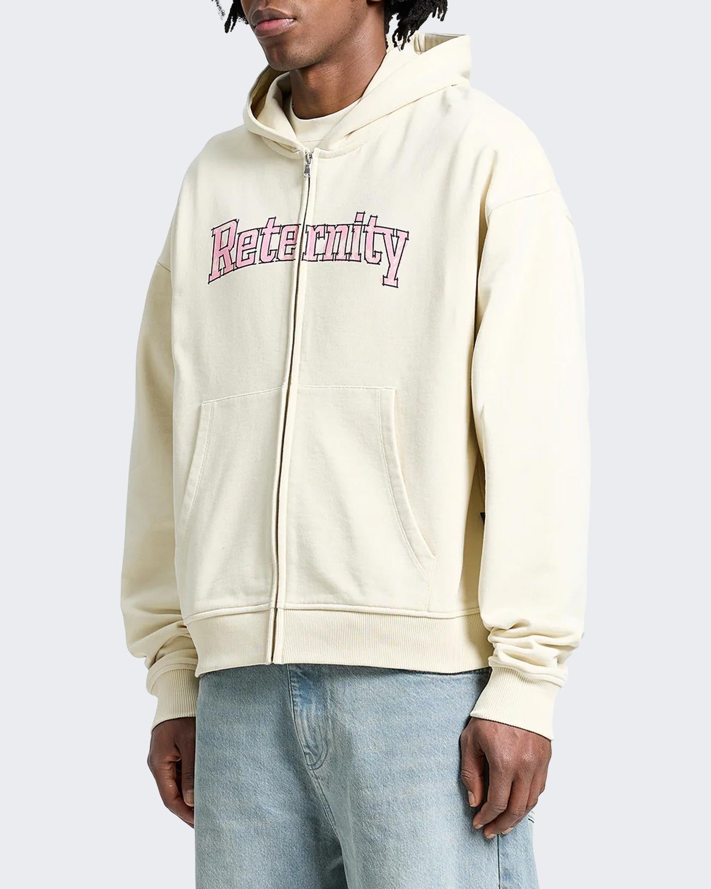 Heren Watercolor Zip Hoodie