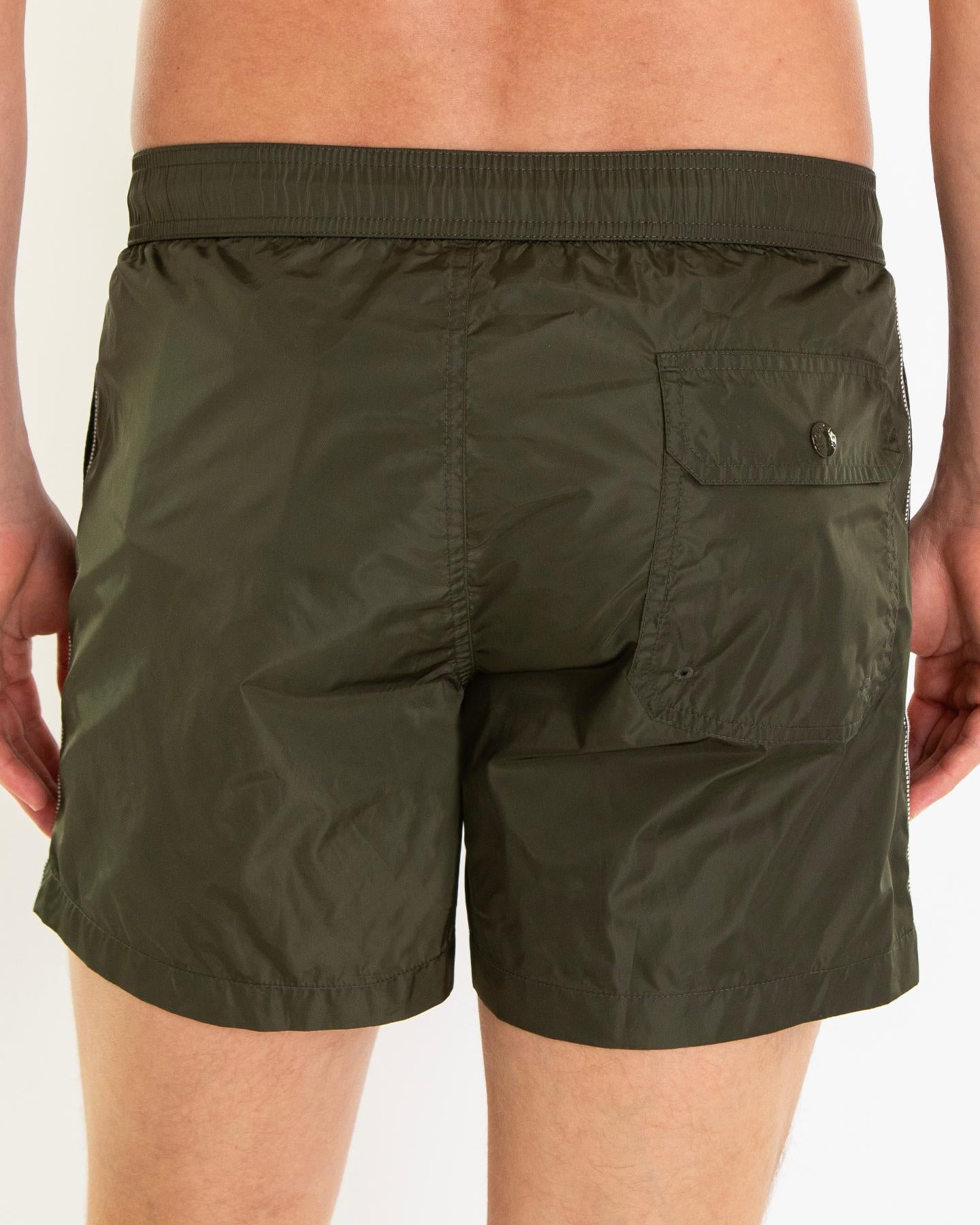 Heren Tri Stripe Beachwear Groen