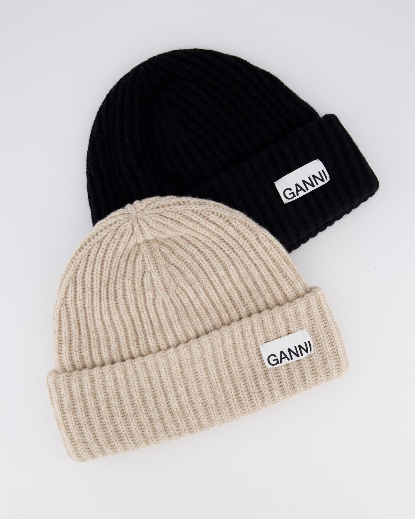 Dames Ganni Beanie Beige