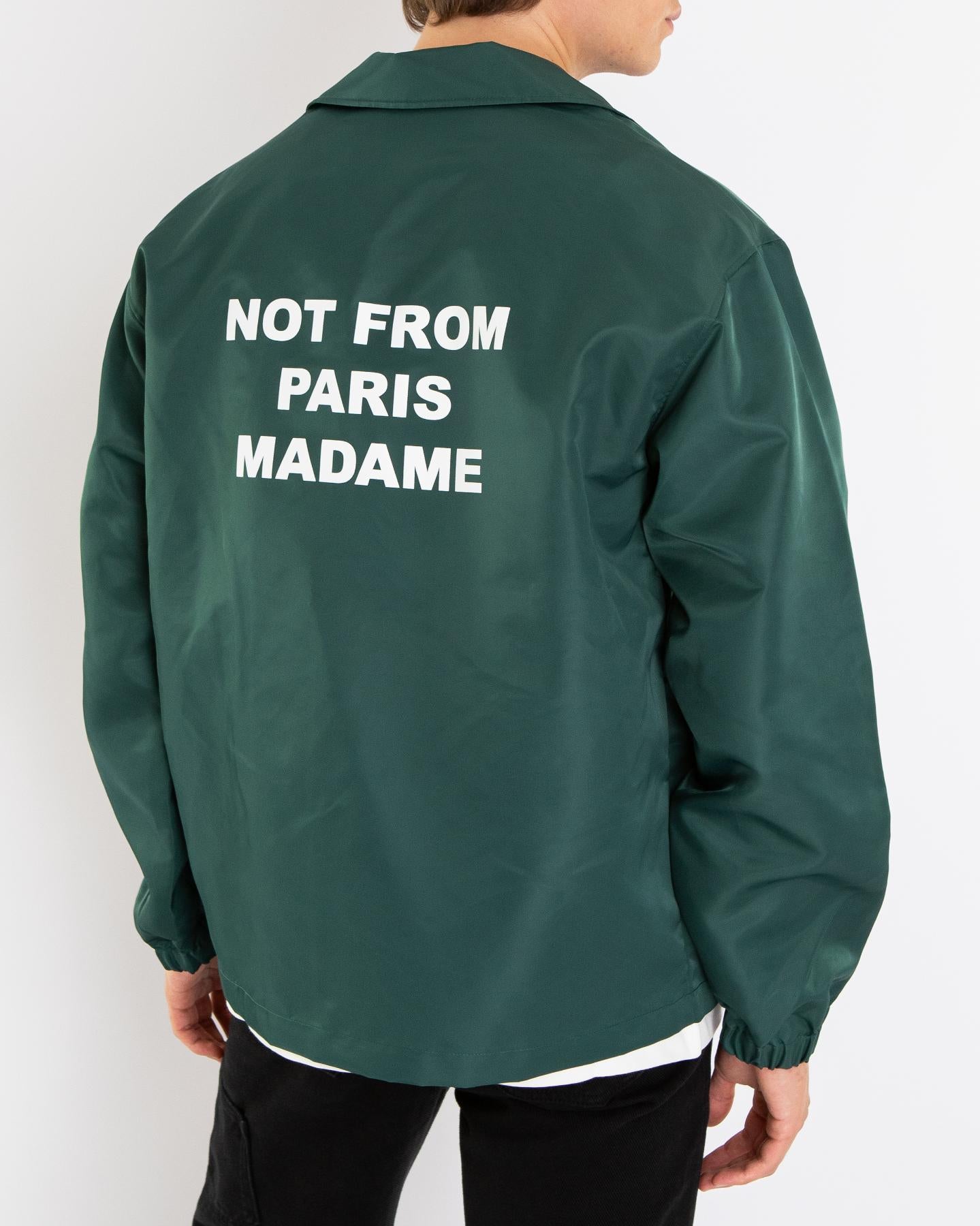 Heren Slogan Jacket Groen