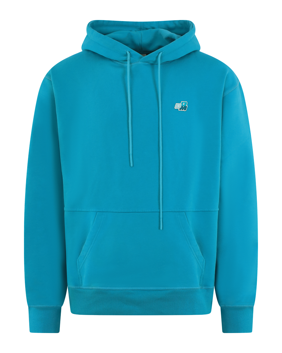 Heren Patch Ddm Hoodie Blauw