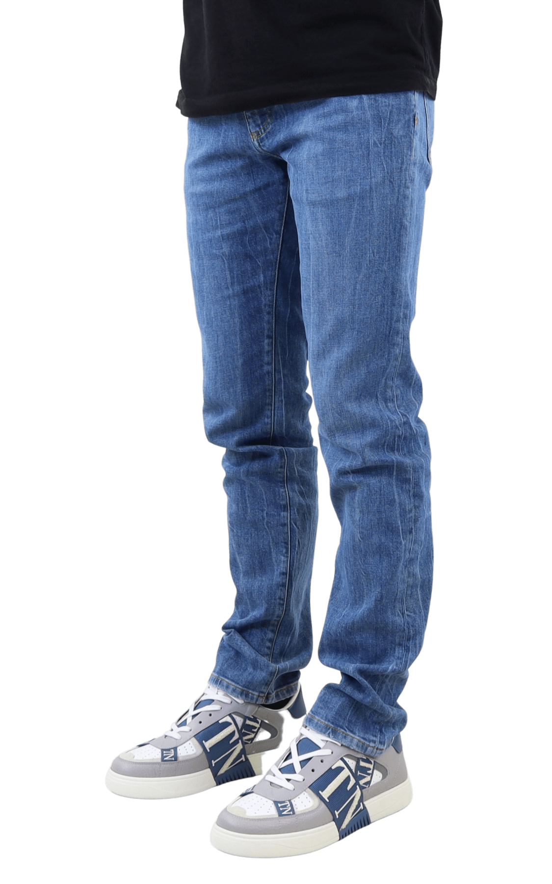 Heren Denim Patchwork