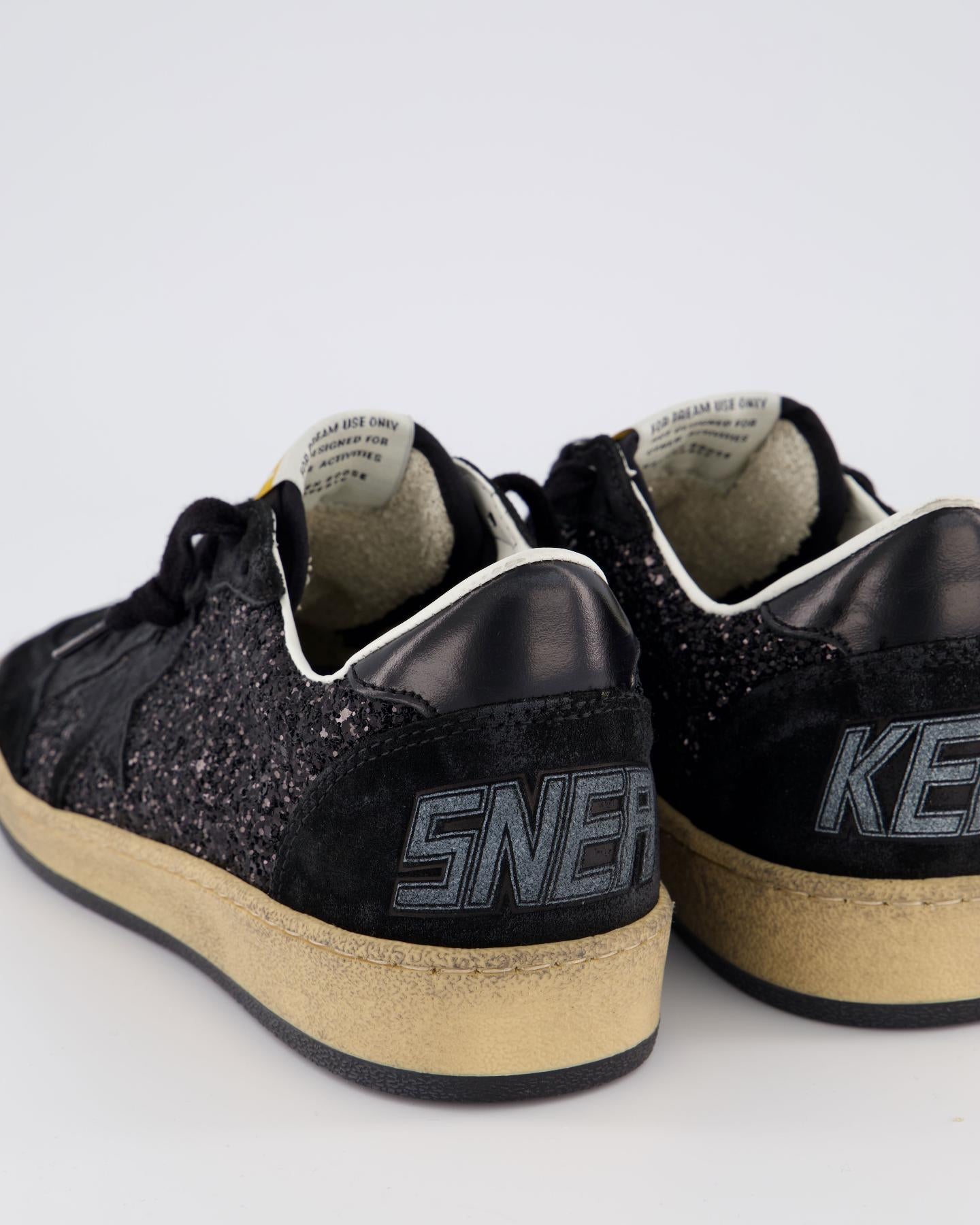 Dames Ballstar Sneaker Zwart/Glitter