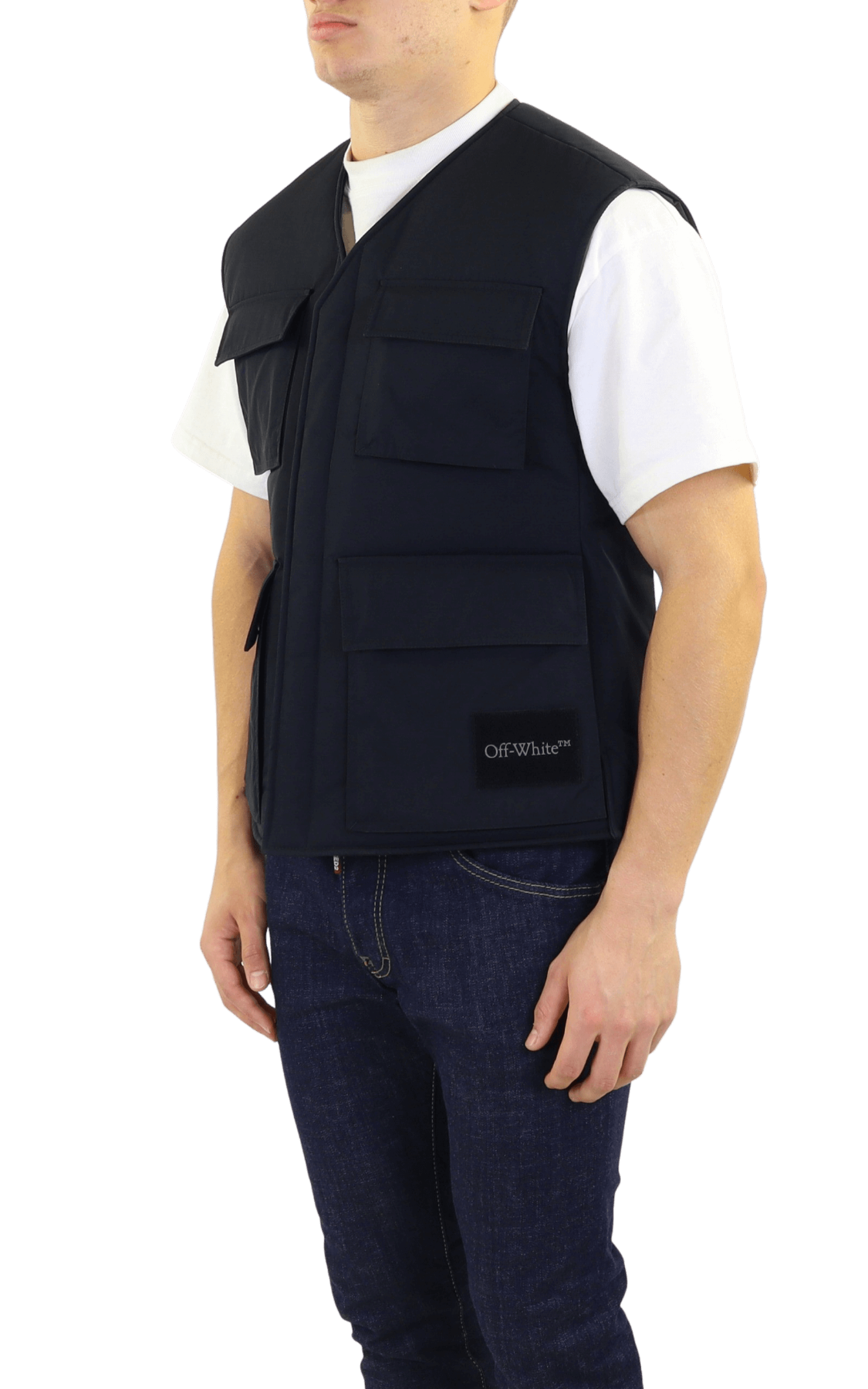 Heren Wave Tag Padded Vest