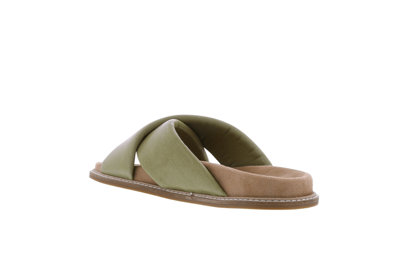 Dames Leather Band Slipper
