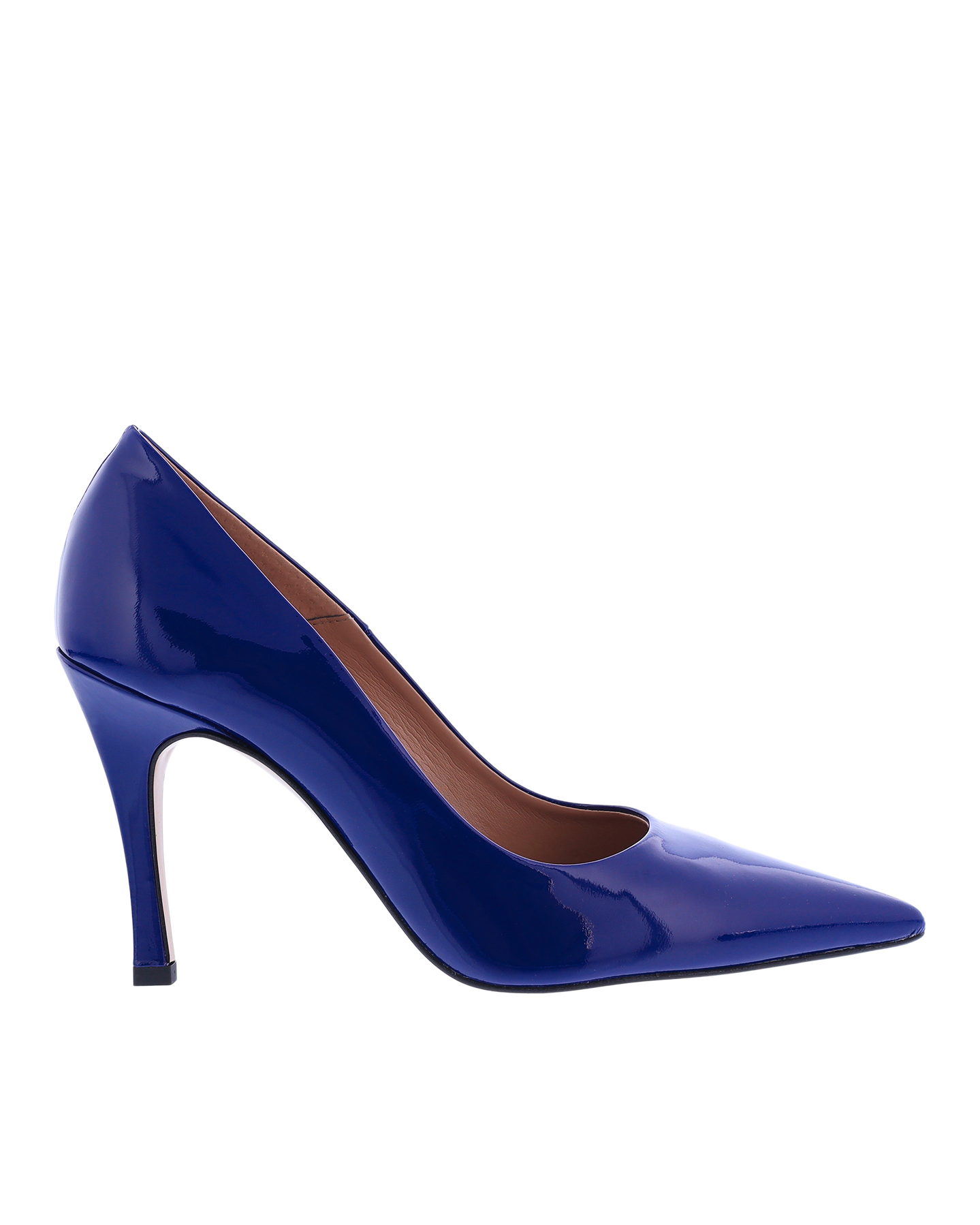 Dames Lakleren Pump Blauw