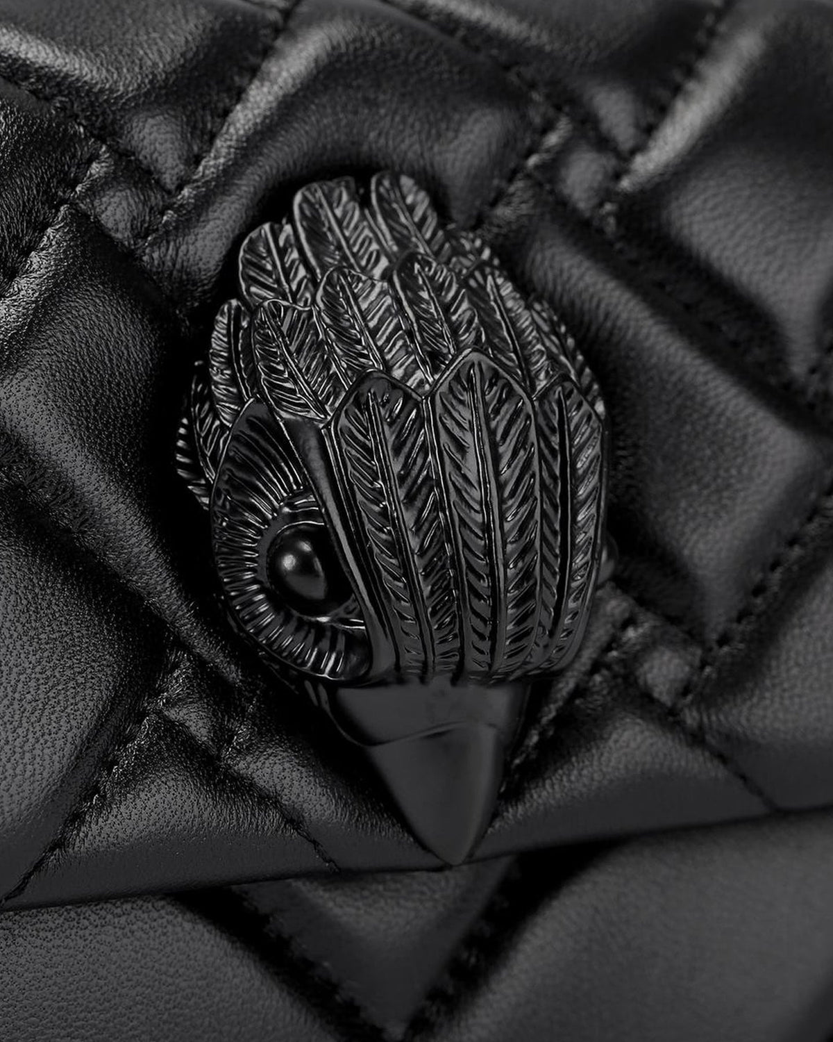 Kurt Geiger Dames 690-Kensington East West Kurt-Black-Leather Zwart - Eleganza.nl