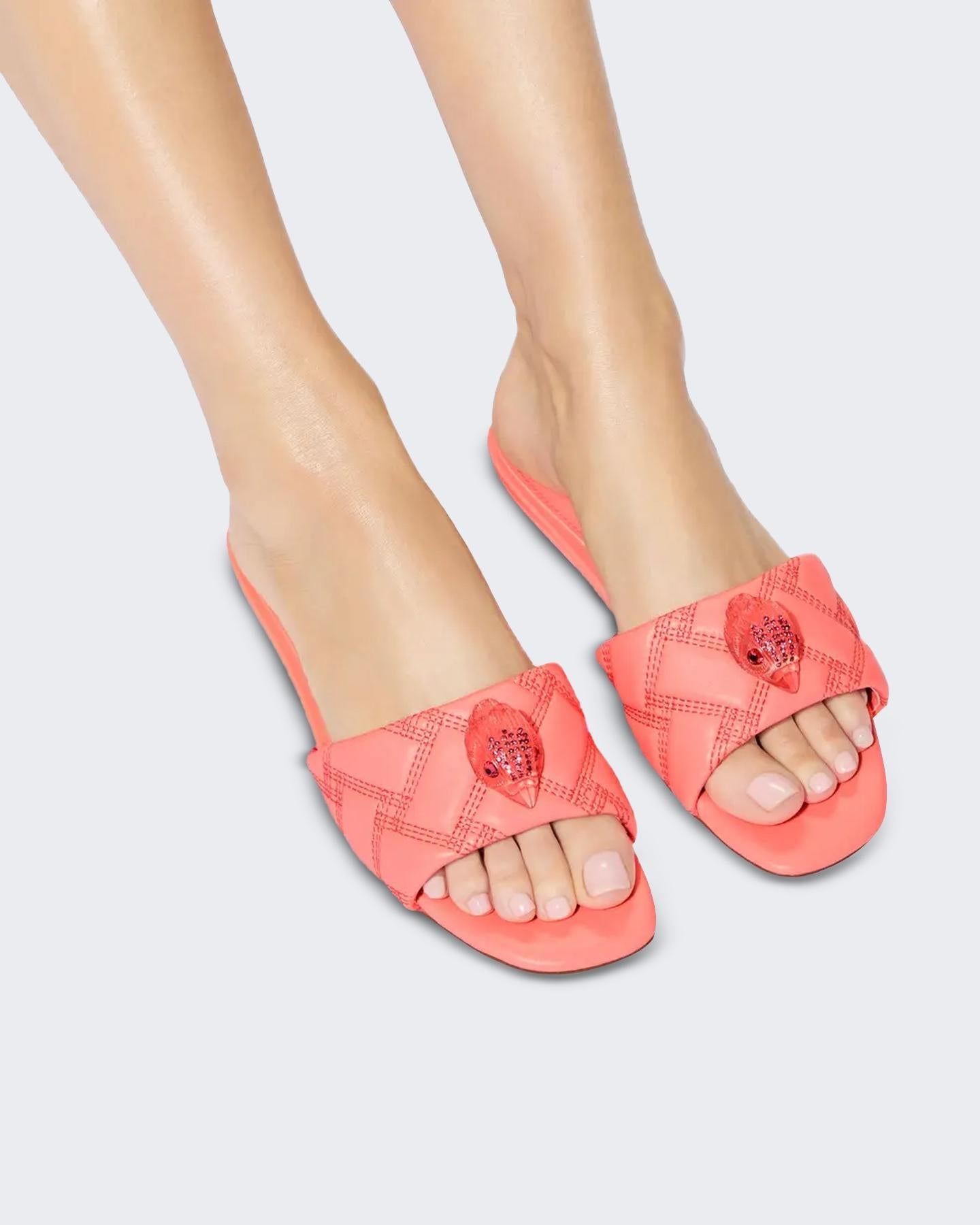 Kurt Geiger Dames Kensington Flat Sandal - Eleganza.nl