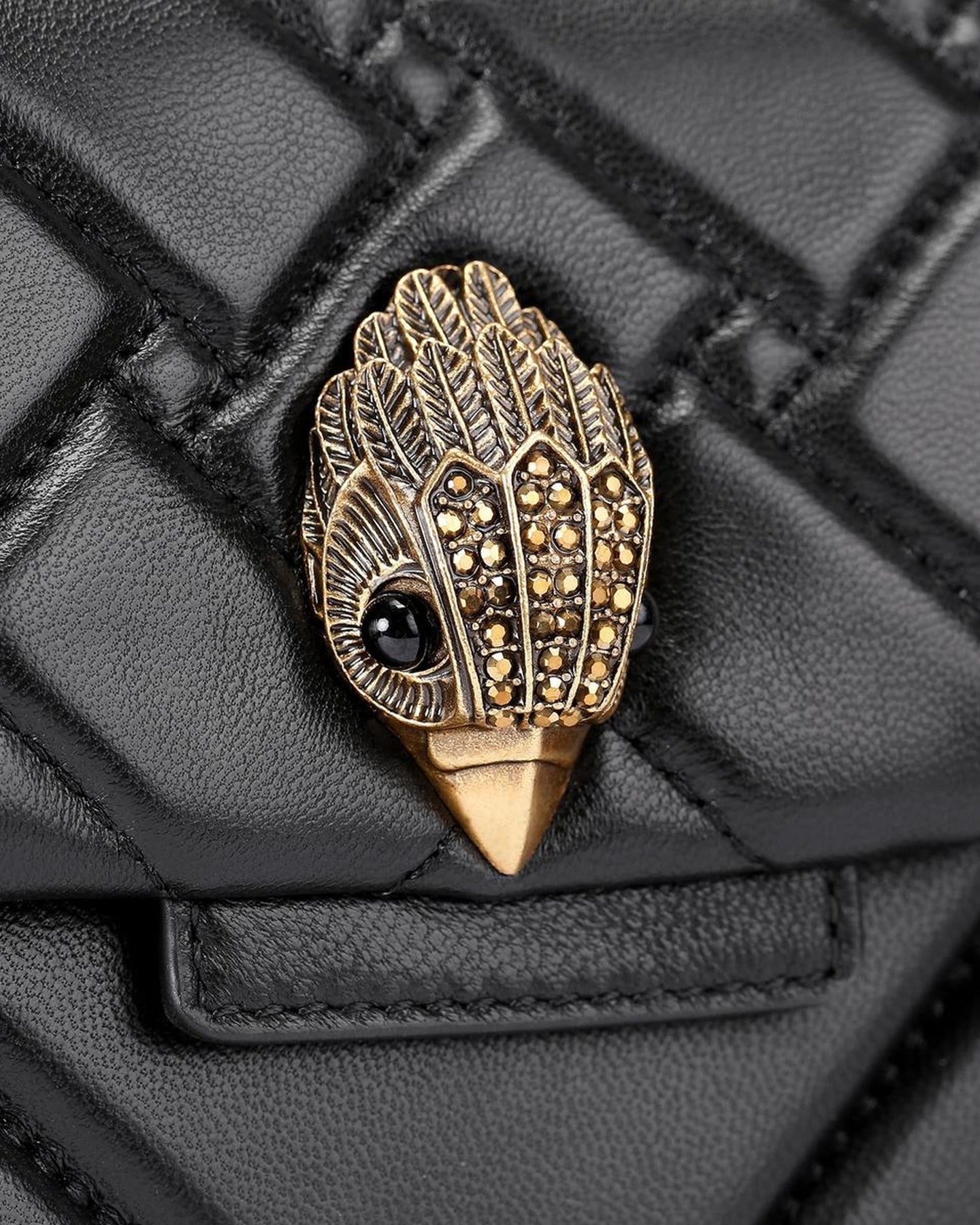 Kurt Geiger Dames Kensington X tas van leer Zwart - Eleganza.nl