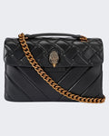 Dames Kensington X tas van leer Zwart — huidige kleur