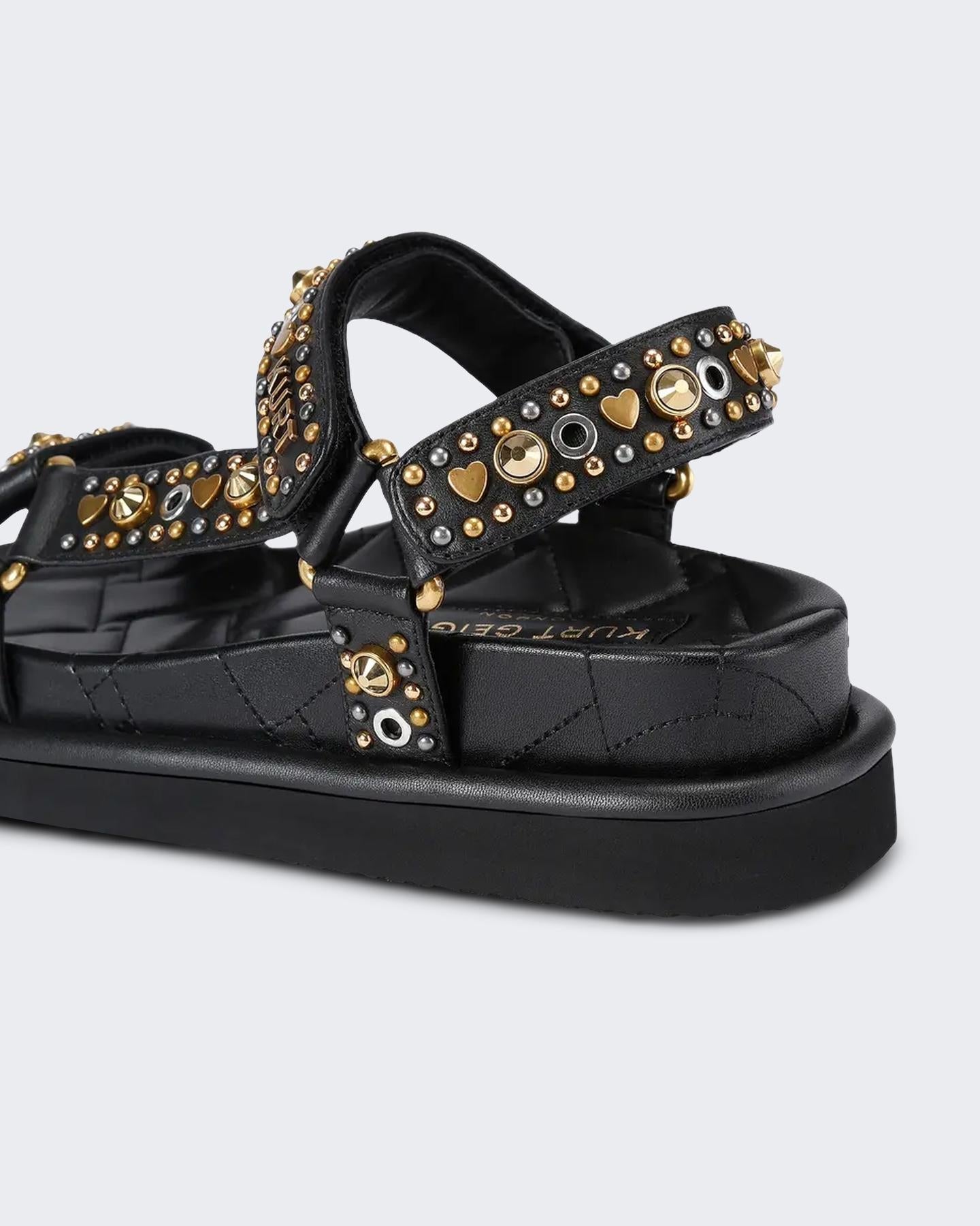 Kurt Geiger Dames Orson Sandaal Zwart - Eleganza.nl