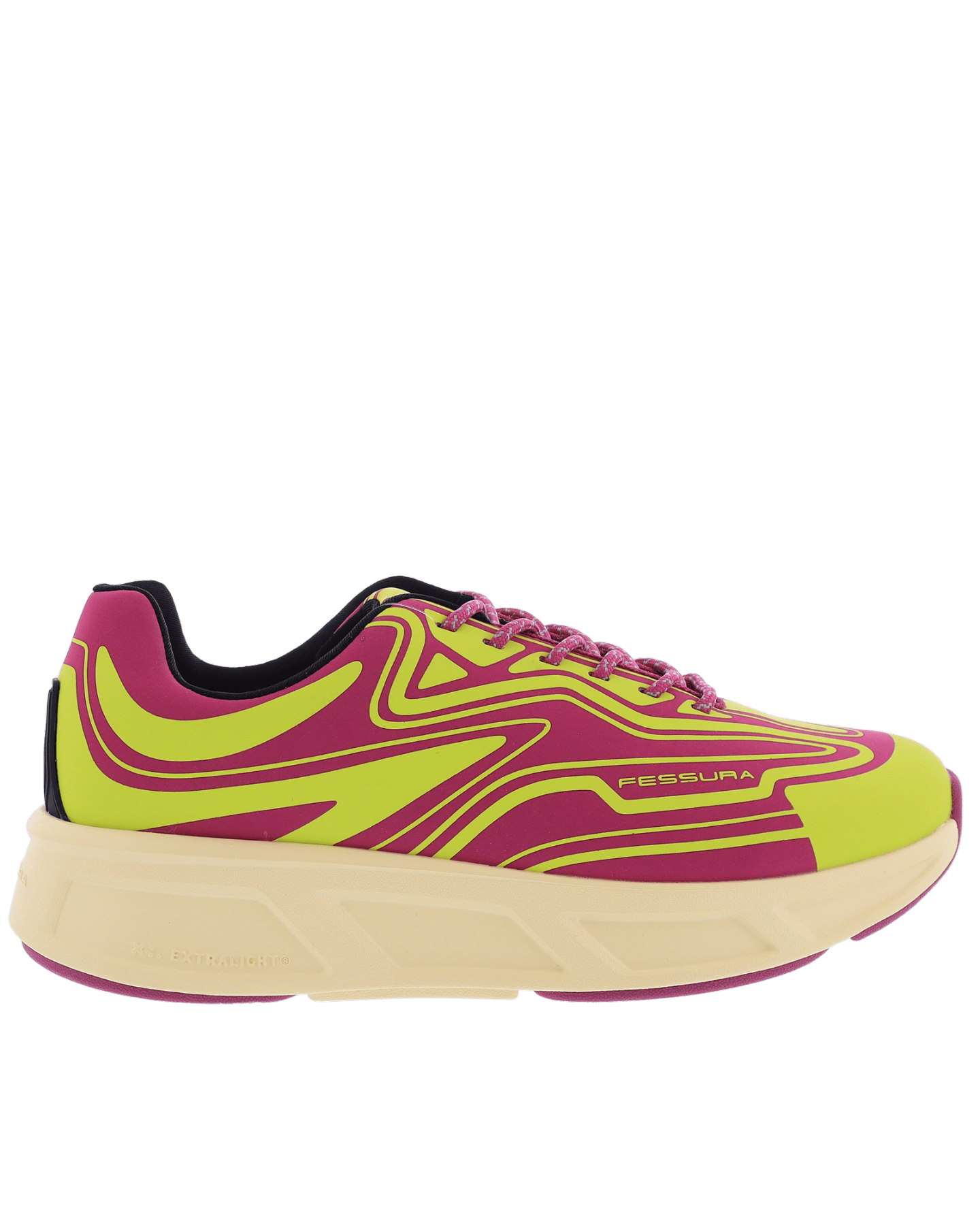 Dames Runflex 02 Sneaker Geel/Roze