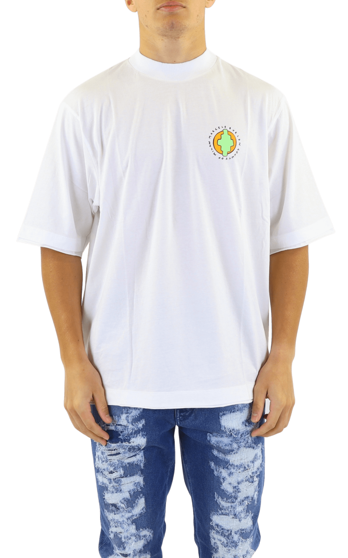 Heren Sunset Bird Dbl Hem Over Tee