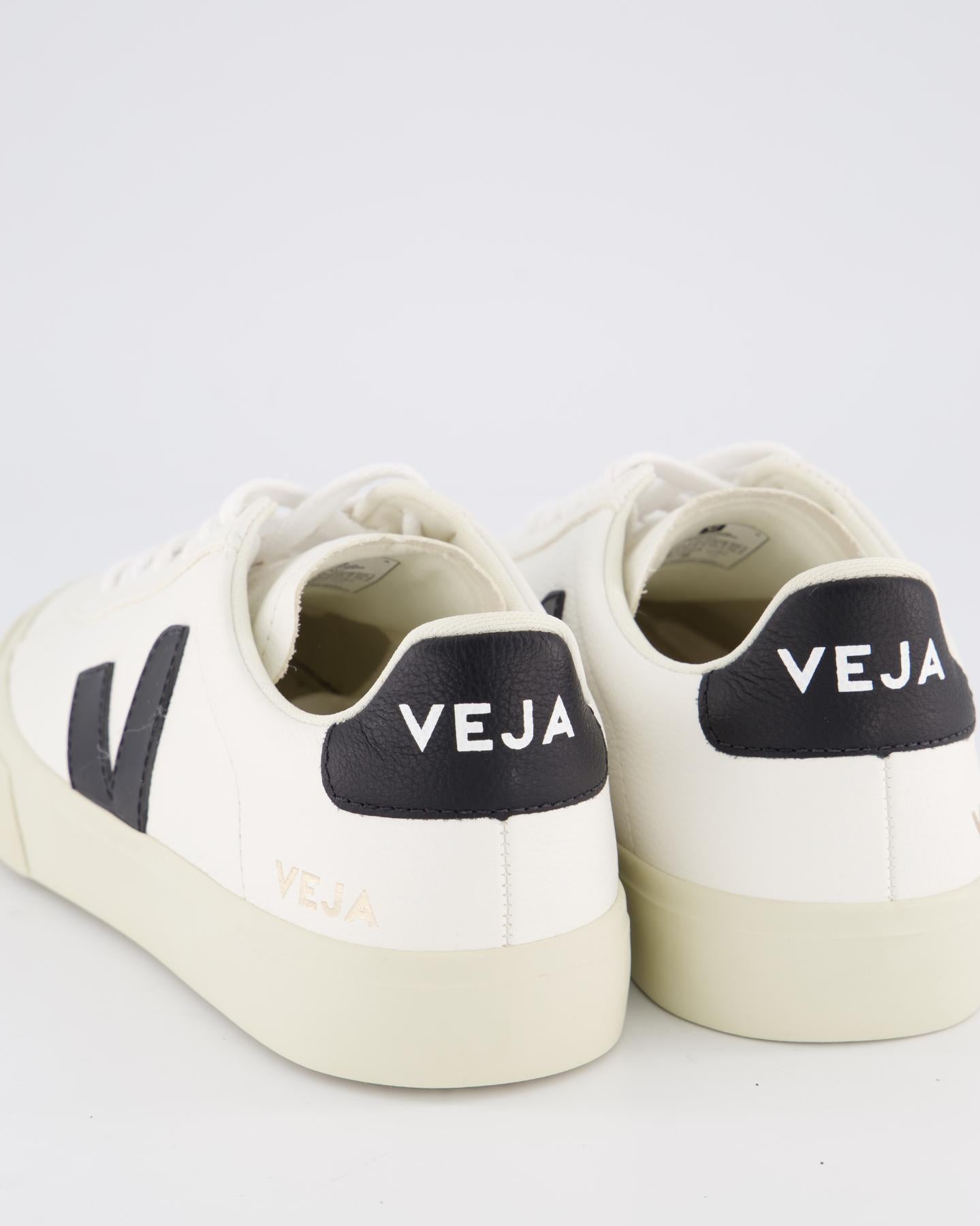 Dames Campo Sneaker Leer Wit/Zwart