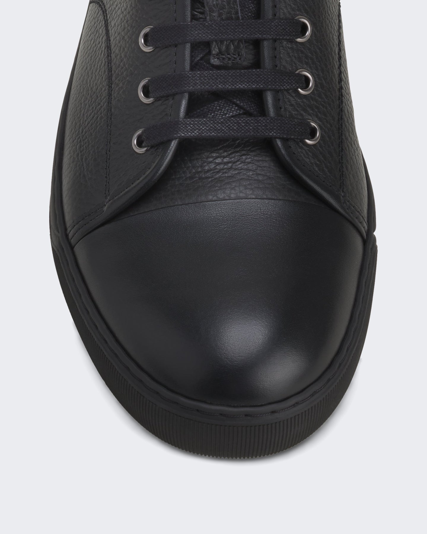 Lanvin Heren Dbb1 Sneakers Grained Leather Zwart - Eleganza.nl