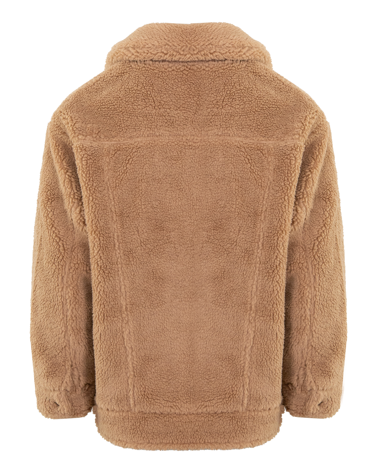 Dames Sherpa Trucker Jacket Camel