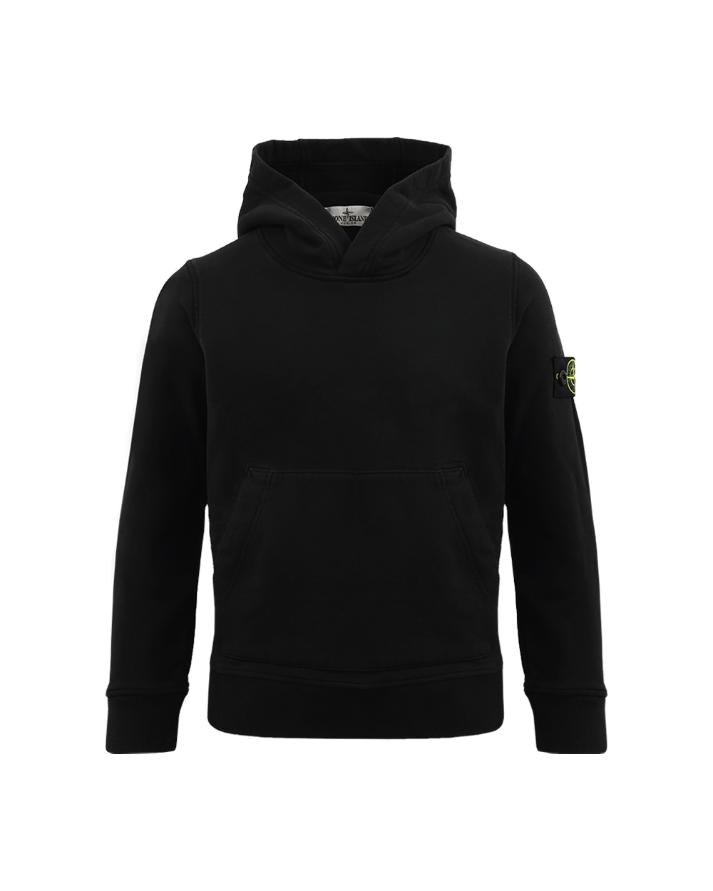 Kids Logo-Patch Hoodie Zwart