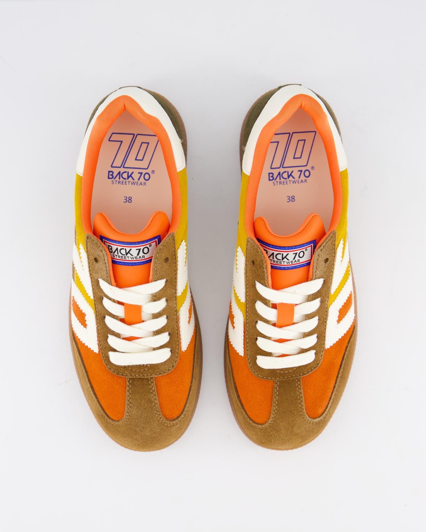 Dames Squid Orange Suede Mix