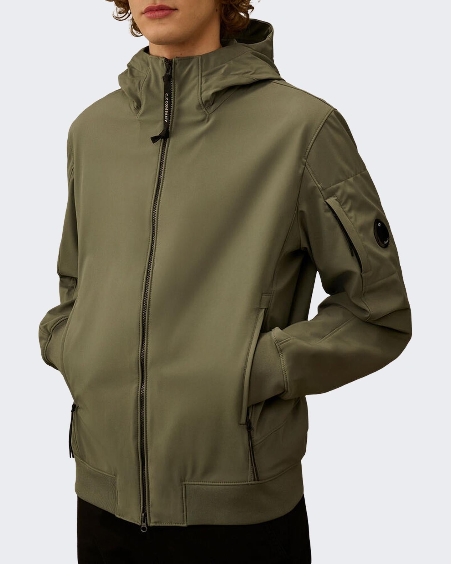 C.P.Company Heren Hooded Lens Jacket Groen