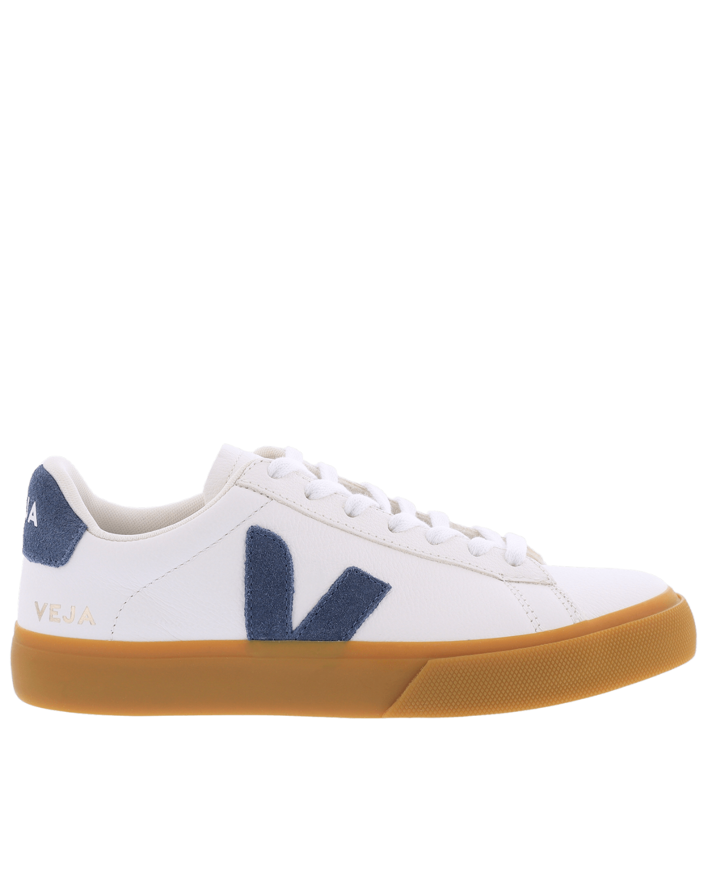 Dames Campo Sneaker Leer Wit/Blauw