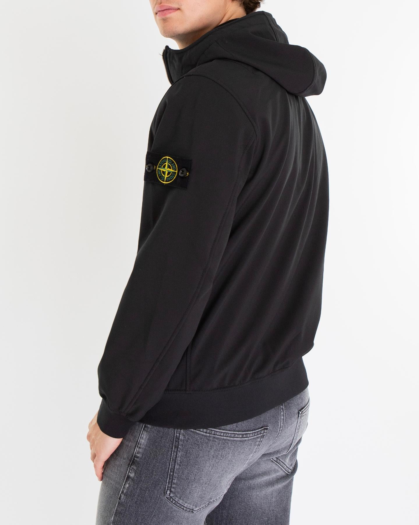 Heren Logo patch Jacket Zwart