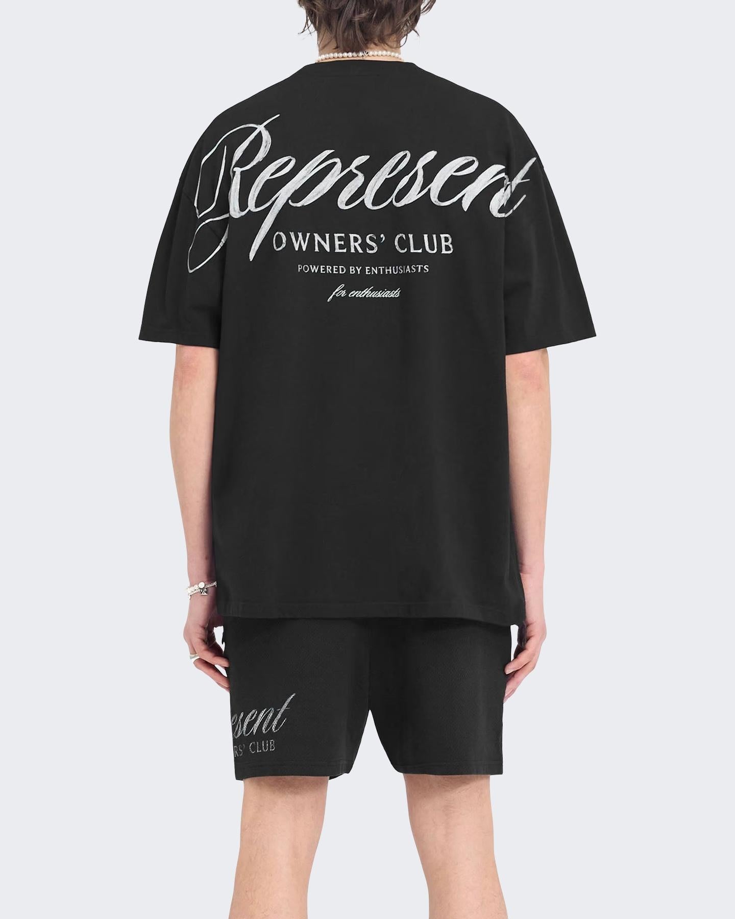 Heren Owners Script T-Shirt Blauw
