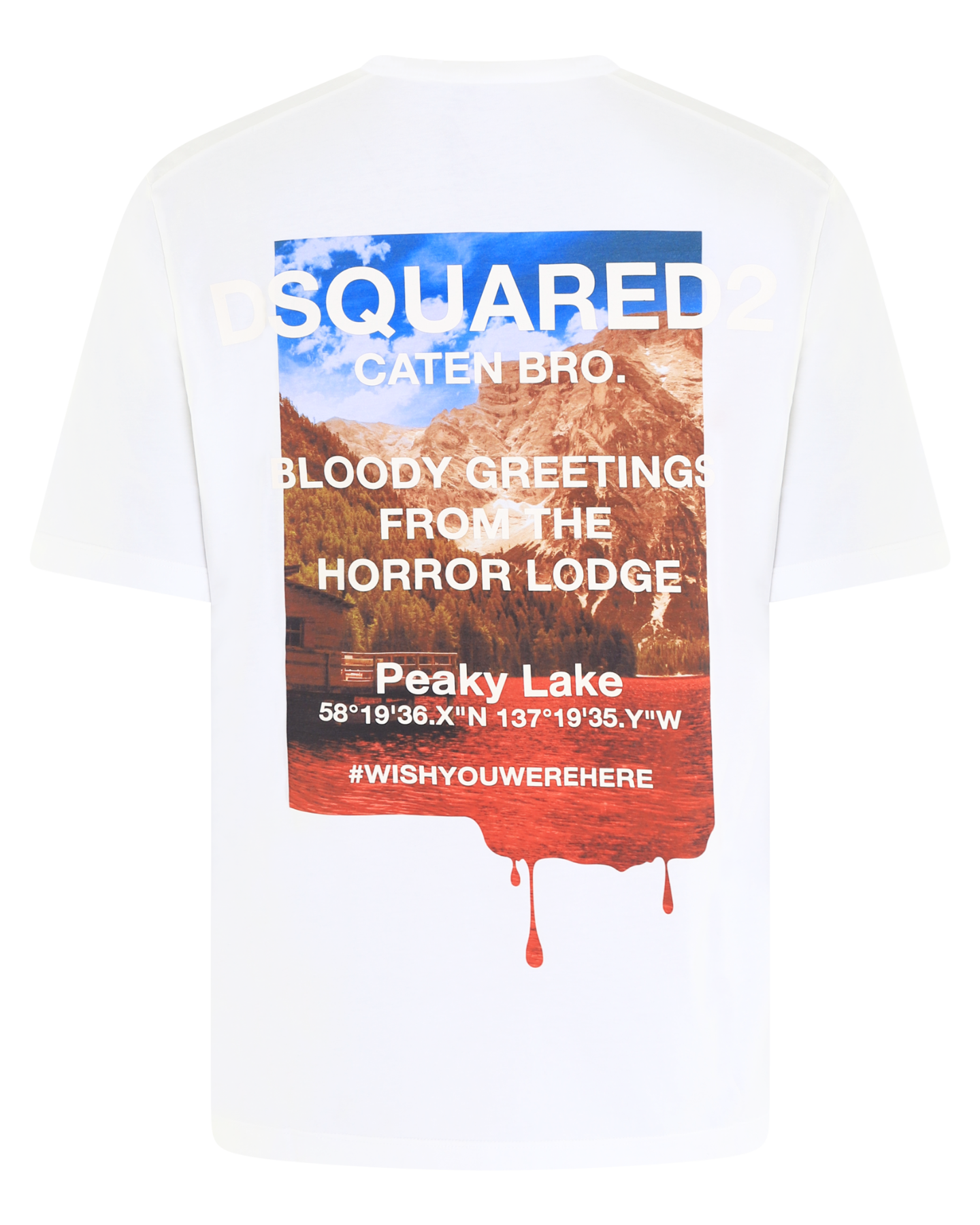 Heren Peaky Lake T-Shirt Wit