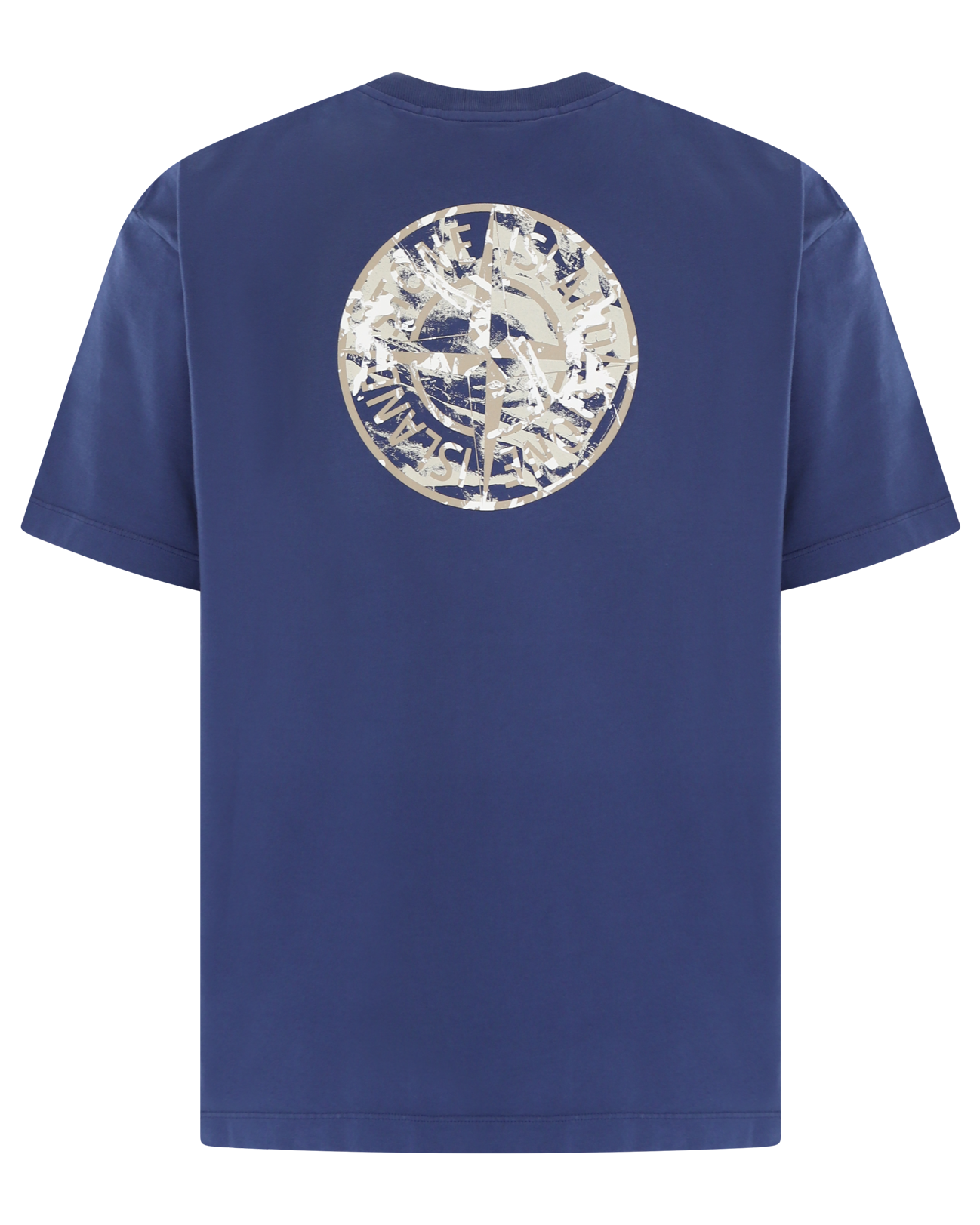 Heren Compass Logo T-Shirt Blauw
