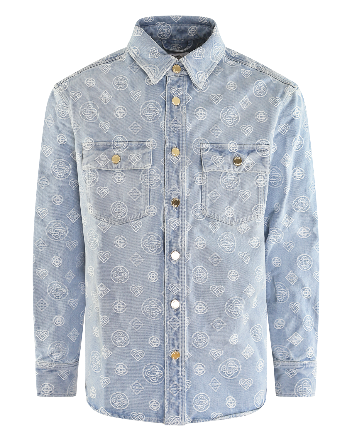 Heren Denim Monogram Shirt