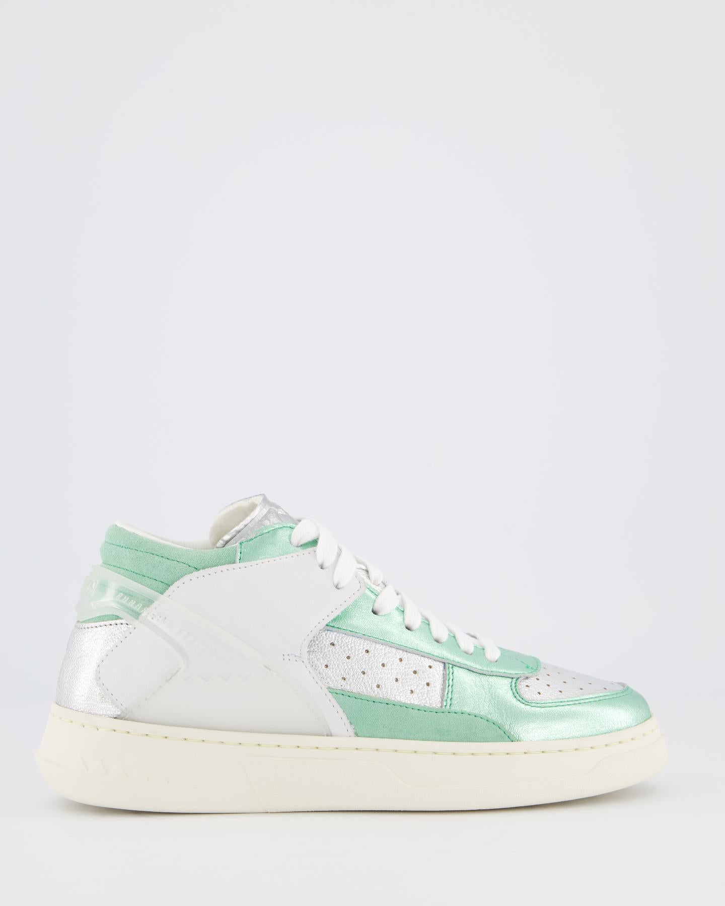 Dames Mid Metal Sneaker Groen