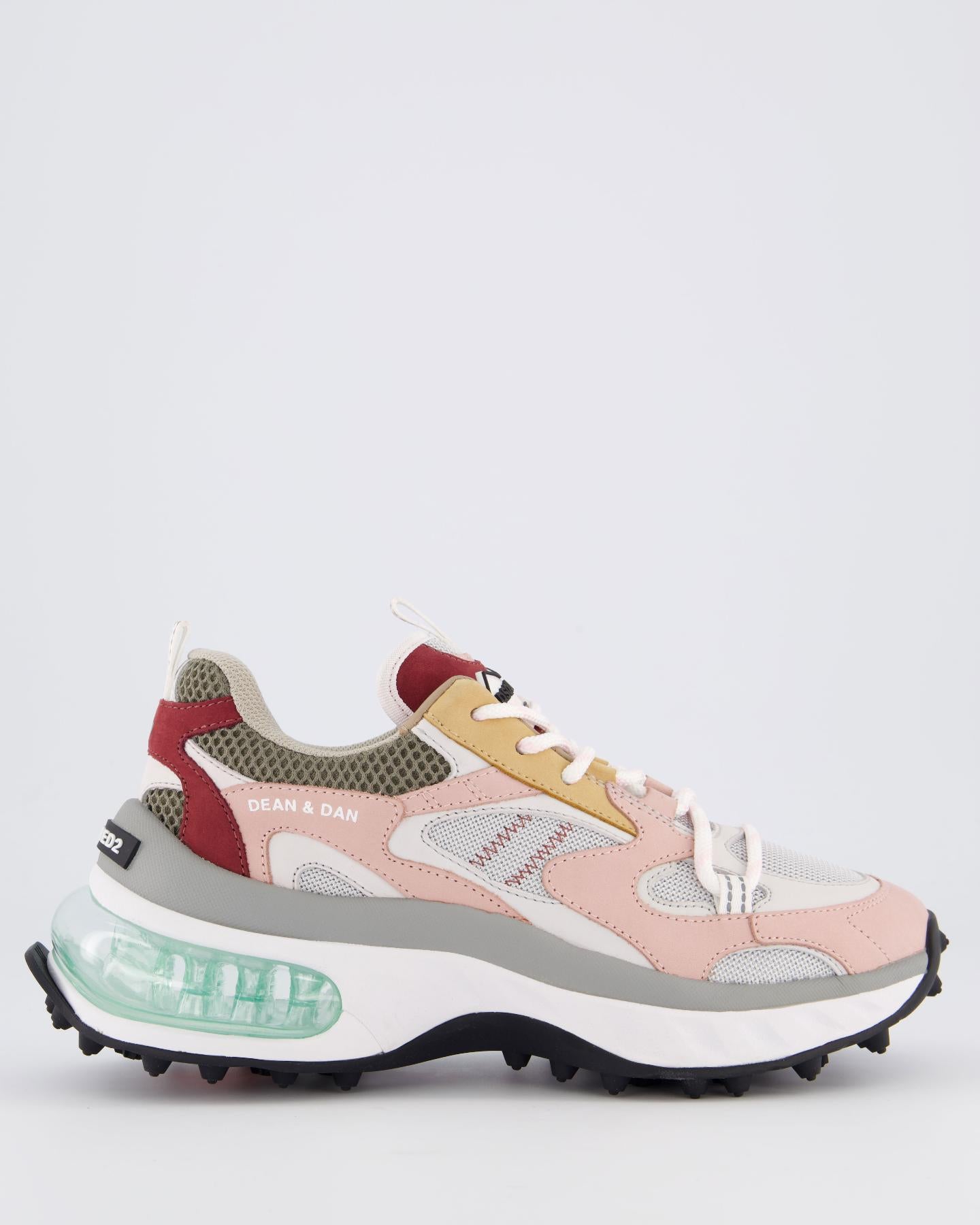 Dames Bubble Sneaker Roze/Groen