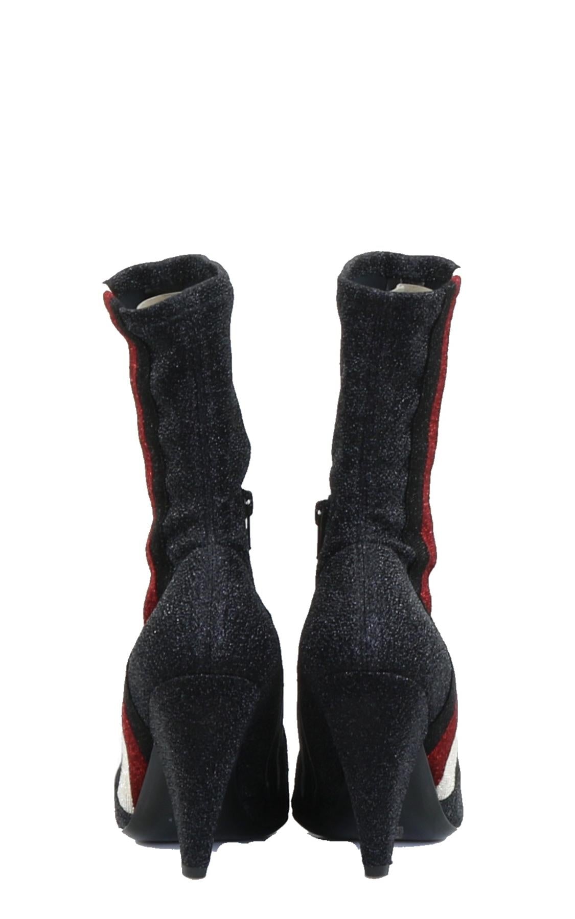 Dames Stretch GlitterStripe
