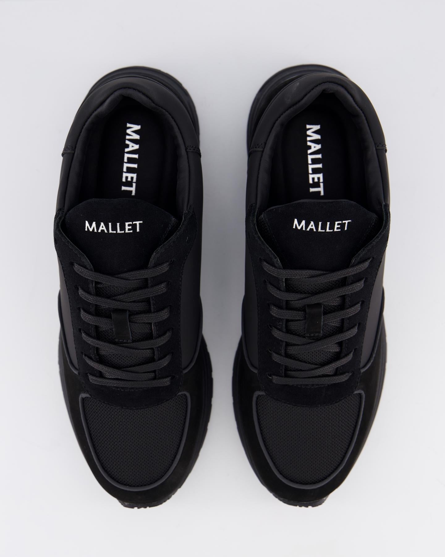 Mallet Footwear Heren Popham Lite Zwart leer - Eleganza.nl