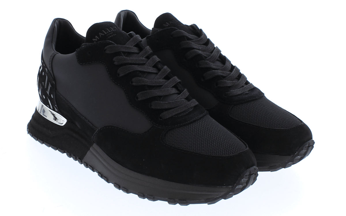 Mallet Footwear Mallet Footwear Heren Popham Black Pernament sneakers - Eleganza.nl